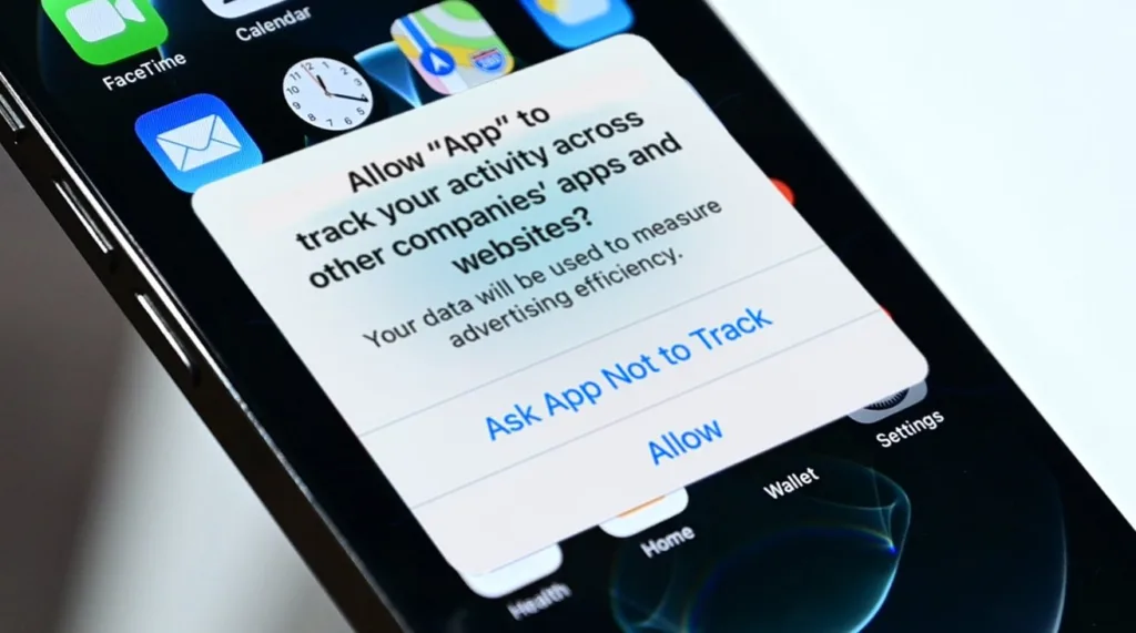 Demande d'autorisation de suivi sur iPhone