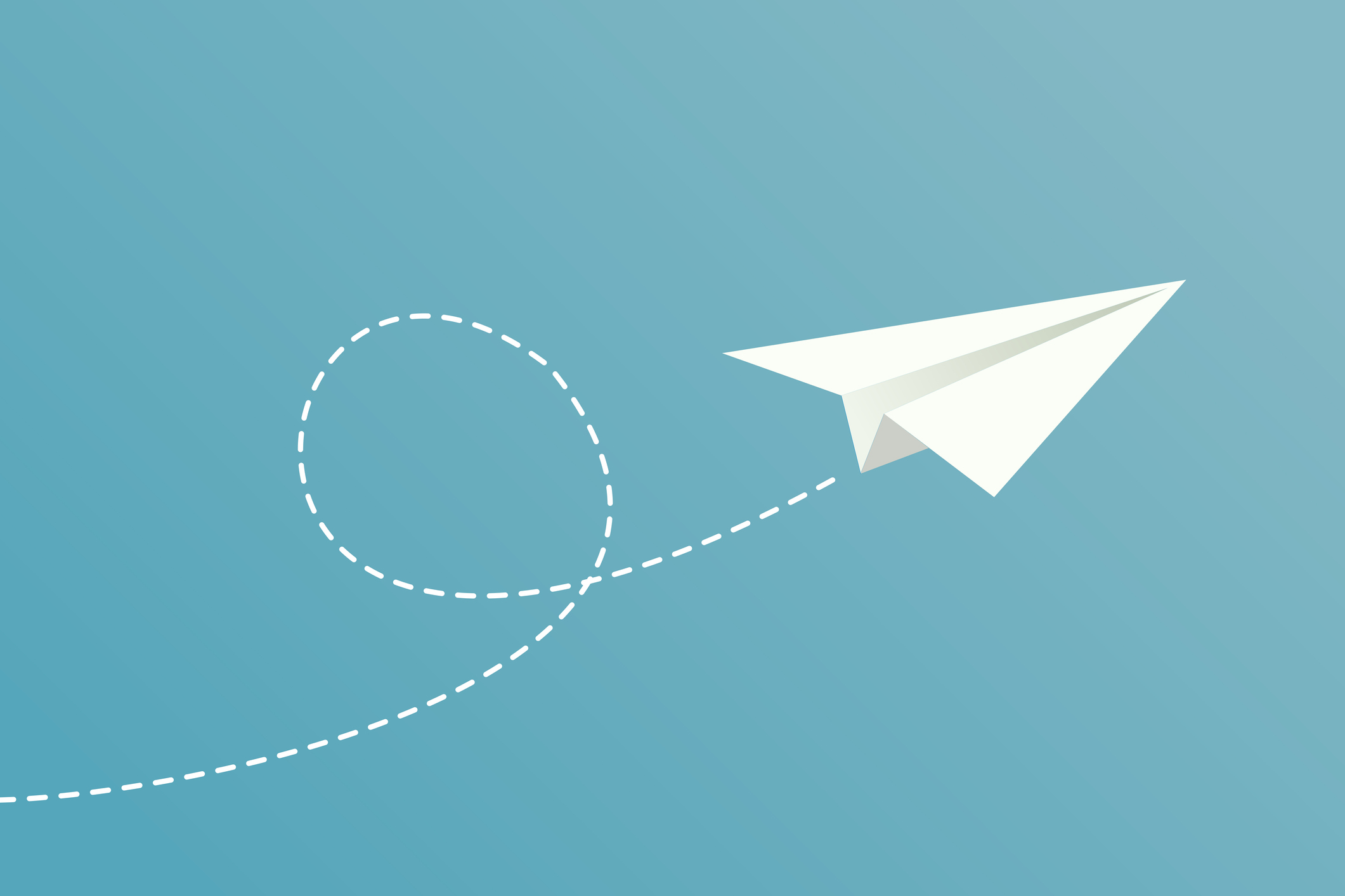 Avion en papier symbolisant l'envoi d'un email