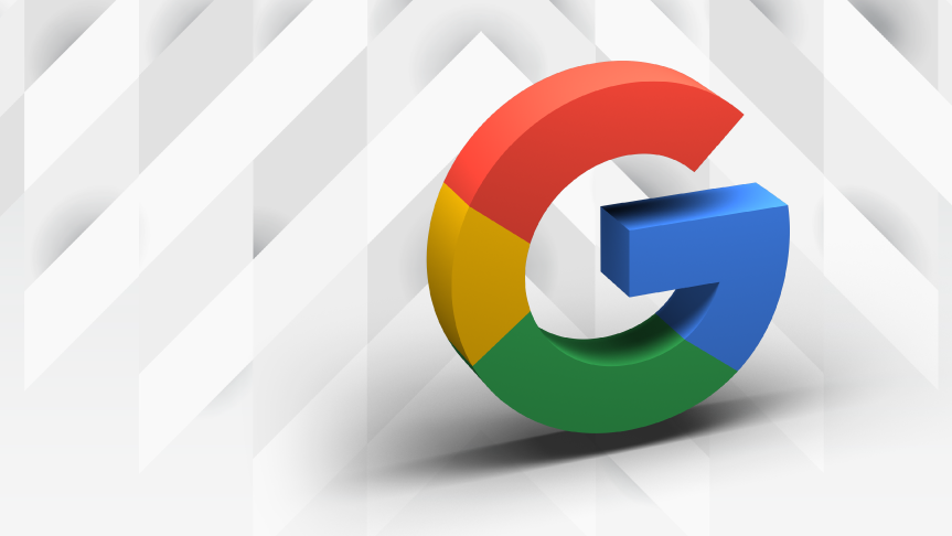 Le logo Google en volume