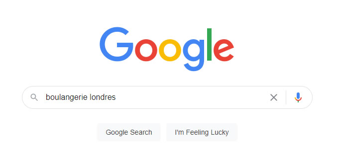 Recherche sur Google Royaume-Uni